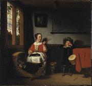 Nicolaes maes The Naughty Drummer oil painting